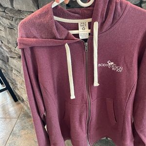 Relaxed zip up from recycled fabric! Brand new!